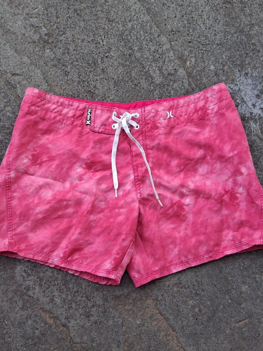 Hurley Board Shorts Small Size 5 Pink Tie dye
